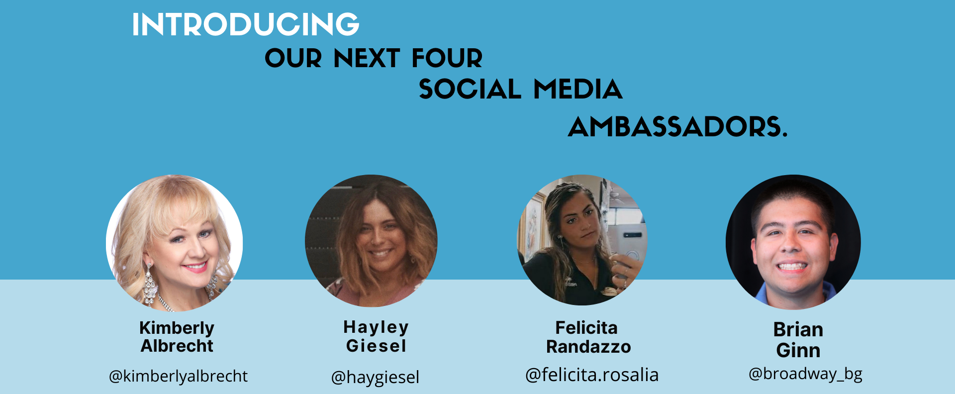 Introducing… Our Second Four Social Media Ambassadors